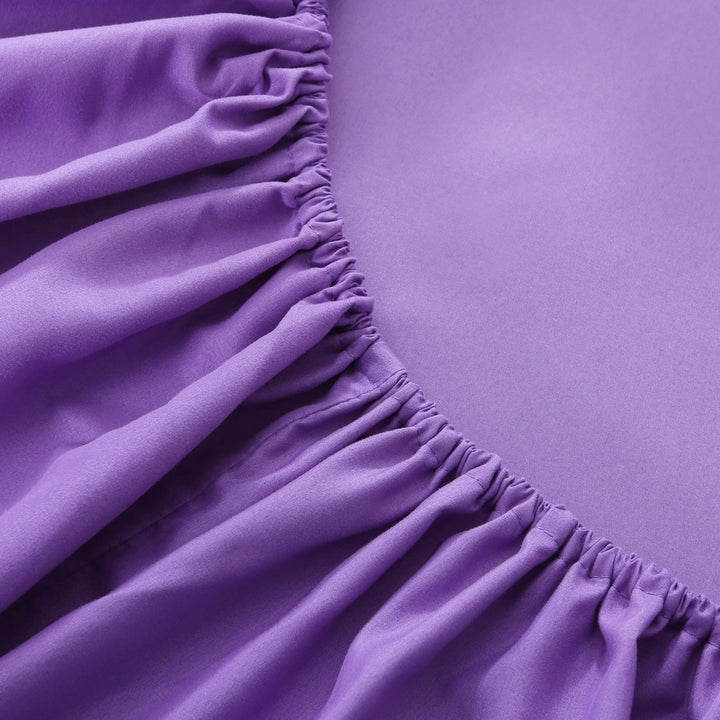 LINENOVA 1200TC Ultra Soft Microfibre Bed Sheets king Single Purple