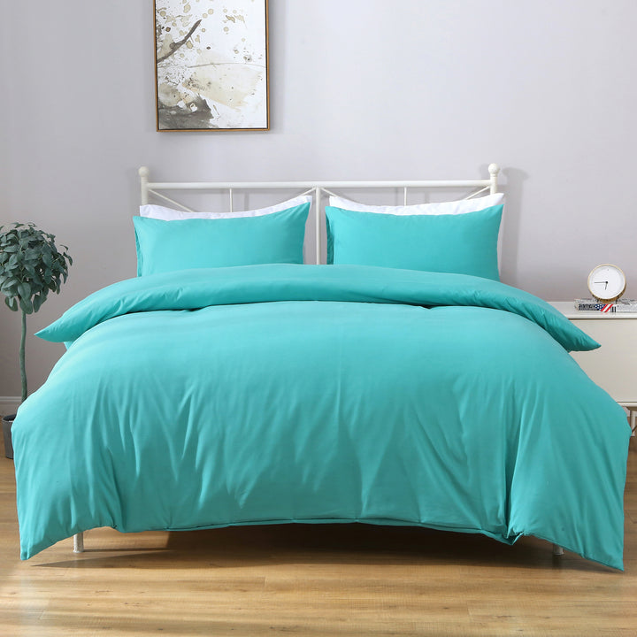 LINENOVA 1200TC Ultra Soft Microfibre Bed Quilt Cover Set Teal