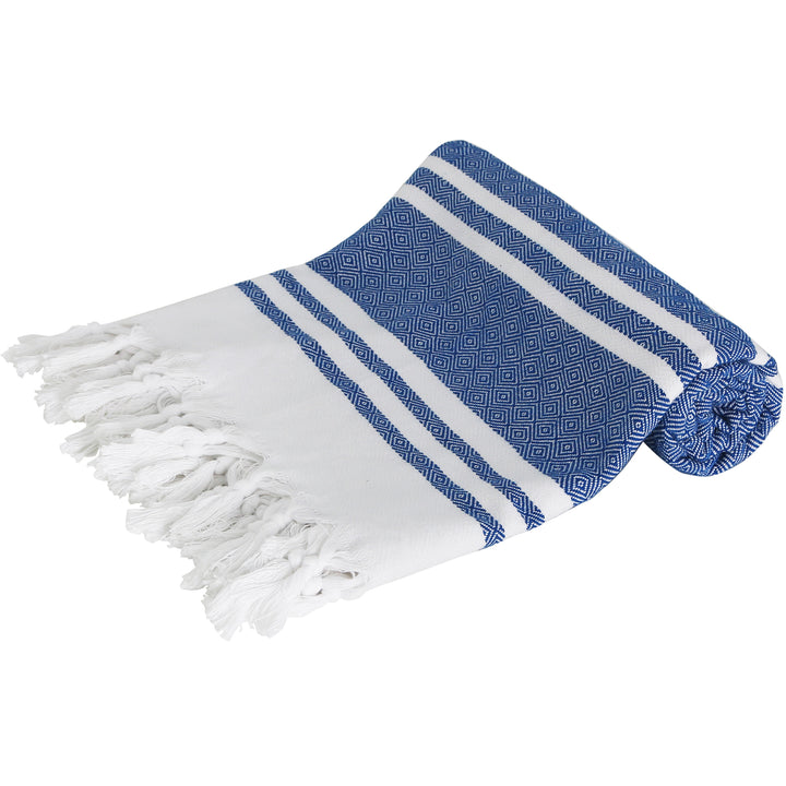 100% cotton turkish beach towel blue 100x180cm