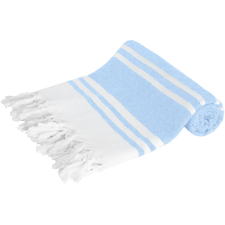 100% cotton turkish beach towel blue 100x180cm