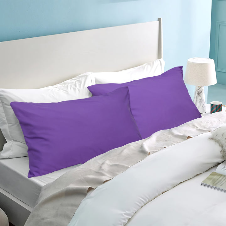 LINENOVA Microfibre Pillowcases King Purple