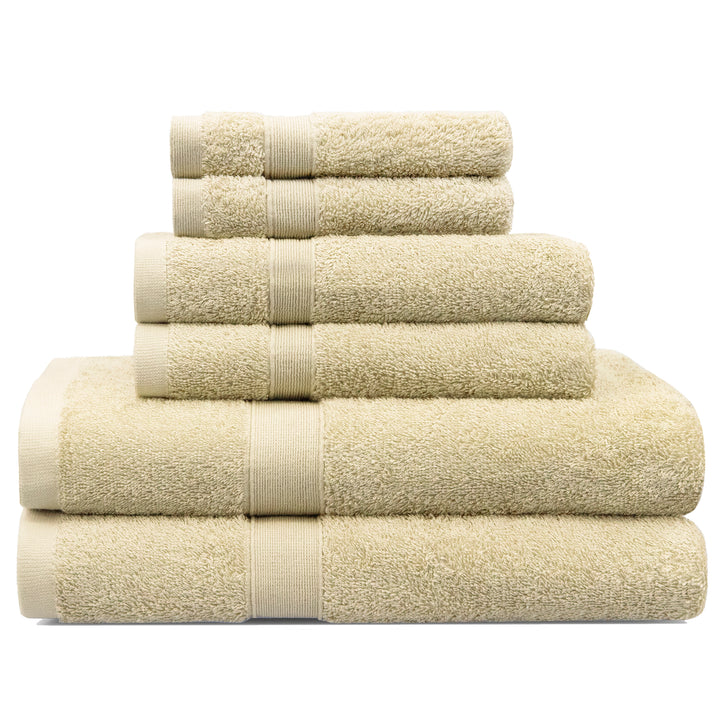 LINENOVA 550GSM Cotton Bath Towels Set 6Pcs Linen