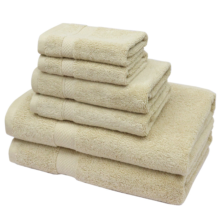 LINENOVA 650GSM Cotton Bath Towels Set 6Pcs Linen