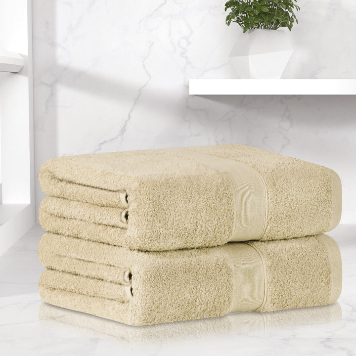 LINENOVA 550GSM Cotton Bath Sheets Set 2Pcs Linen