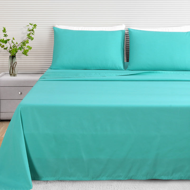 LINENOVA 1200TC Ultra Soft Microfibre Bed Sheets Single Teal